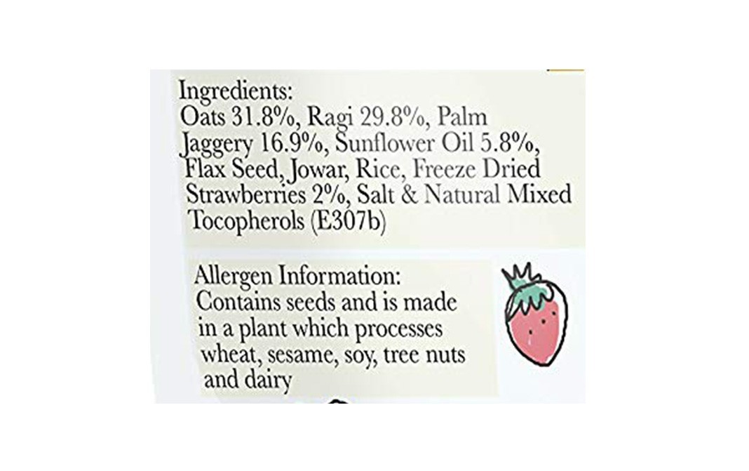 Monsoon Harvest Oat Clusters & Ragi Flakes With Strawberry   Pack  350 grams